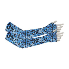 Gardening Arm Sleeves Floral Thorn-Proof Blue One Size