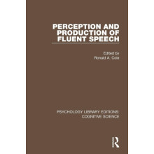 Perception and Production of Fluent Speech Paperback Book