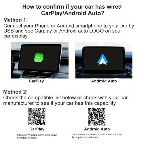 Wireless CarPlay Adapter 2-in-1 for iPhone and Android 2