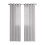 Voile Curtains Semi-Sheer Aqua Blue Linen Texture 100x250cm 2