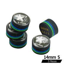 CRICAL Rainbow Tip Billiards Tips 14mm Soft 5pcs