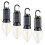 Solar USB Rechargeable LED Tent Lanterns 4-Pack 1