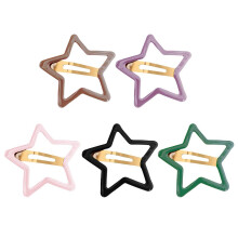Aluminum Alloy Star Waterdrop Hair Clips for Girls