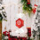 Christmas Candy Pendant Ornament Red White Painted 1