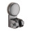 AuroraX Shower Head Holder Gray Adjustable Wall Mount with 2