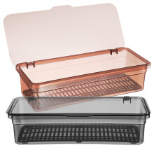 Utensil Organizer with Drain Board Food-Grade Plastic 2 Pcs