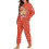 Women's Capybara Snowflake Pajama Set 2 Piece S 4