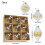 Irregular Transparent PET Gold Christmas Ornaments 9 pcs 3