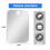 Fogless Shower Mirror Portable Flat 7.9x9.8 Inch Silver 2