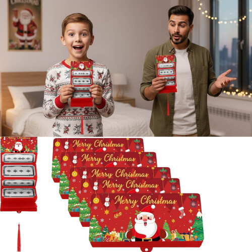 Christmas Red Envelope with 10 Card Slots Holiday Gift 1