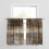 Abstract Brown Tier Curtains for Windows 3-Pack 3