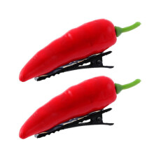 3D Simulation Vegetable Hairpin Resin Metal 1pc