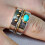 Vintage 925 Silver Turquoise Ring Size 6 to 10 7