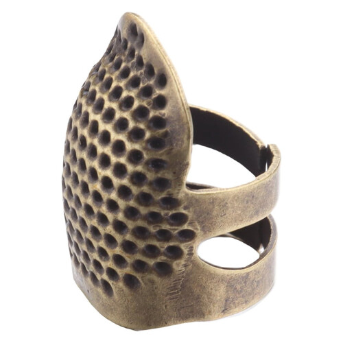 Metal Thumb Thimble for Hand Sewing 2 Pack 1