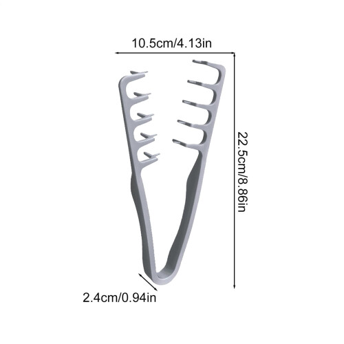 Wide-Tooth Texture Comb for Roots Lift and Bangs Styling 2