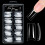 Fake Nail Tips Clear Acrylic Press-On 10 Sizes 8