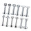 Stainless Steel Stud Earrings 12 pcs 16G 3