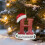 Christmas Letter Ornament H White Glitter Personalized 6
