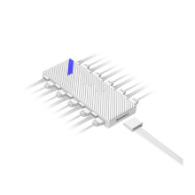 ARGB PWM Fan Hub RGB 5V 3-Pin Sync PC Case Fan Controller with Temperature Control for Desktop Computer Fans B