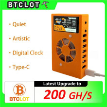 NerdMinering V2MAX Nerdnos 200 GH/S Mineur de Loterie Bitcoin Solo Gagnez 3,125 BTC Mineur Connexion WiFi Mineur UE