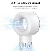 Ventilador Portátil Sin Aspas de 100 Niveles con Pantalla Digital Inteligente y Carga USB. Ventilador de Mano de Alta Potencia Eólica B