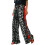 Women's Leopard Print Red Drawstring Wide Leg Pants 2