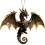 Dragon Stained Glass Ornament Set 4 Pieces 7