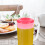 Red Plastic Pitcher with Lid 48 oz 3