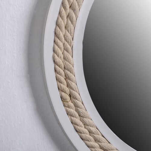 White Rope Mirror Wall Hanging Decorative 1 Piece 2