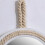 White Rope Mirror Wall Hanging Decorative 1 Piece 4