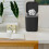 Mini Trash Can with Lid Plastic Desktop Bin 1 Pack 6