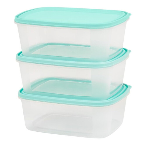 Wham 9 Food Storage Containers With Lids Plastic Kitchen Snack Tubs 2L 1