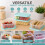 Wham 9 Food Storage Containers With Lids Plastic Kitchen Snack Tubs 2L 6