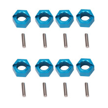 8X A949-11 Aluminium Hexagone Roue SièGe Hexagonal Montage Hub Broches 7mm pour 1/18 A949 A959 A969 A979 K929
