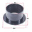ABS Straight Pipe Flange 75 mm Ventilation Duct Connector 1