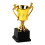 Plastic Mini Trophy Black 1 Pack 4