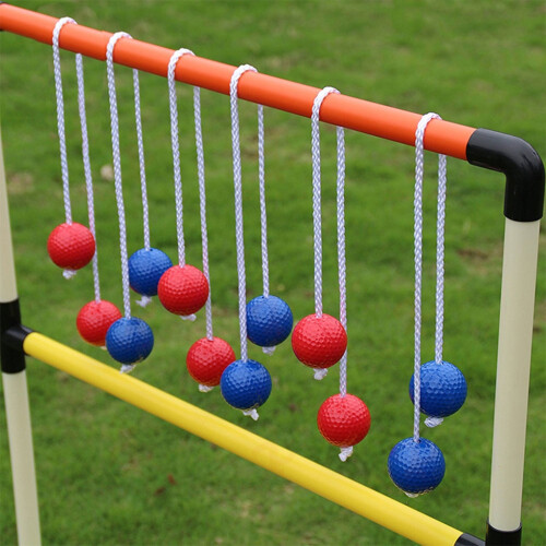 Ladder Toss Game Balls 2 Blue 2 Red 4 Pieces 2