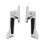 Motorcycle Rear Foot Pegs 2 Pieces Easy Install 2