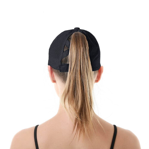 Quick-Dry Ponytail Baseball Cap for Women, Adjustable 2