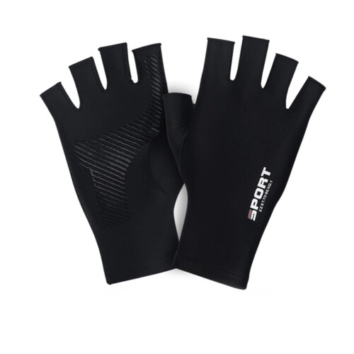 Cycling Gloves Half-Finger Solid Color High Elastic