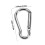 Aluminium Alloy Locking Carabiner 20-Pack Silver 2