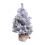 Mini Tabletop Christmas Tree White Flocked 12 Inch 1