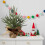 Mini Christmas Tree with Red Berries and Pine Cones 12 Inch 5