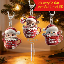 Snowman Acrylic Keychain Set 3 pcs for Teens