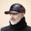 Men's Winter Hat with Earflaps PU Leather Baseball Cap 6