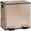 30L Dual Compartment Stainless Steel Bin, with Deodoriser Holders - Gold Tone 1