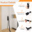 Adjustable Door Security Bar Heavy Duty with Nonslip Feet 4