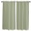 Sage Green Curtain Rod Pocket Curtains 2-Pack 1