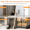 Adjustable Door Security Bar Heavy Duty with Nonslip Feet 7