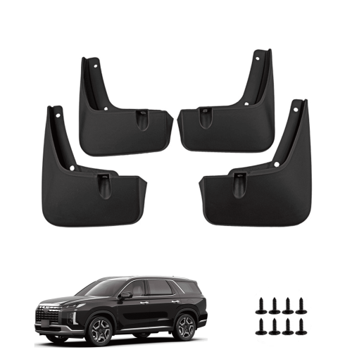 Mud Guards for Hyundai Palisade 2019–2023 Black 4-Piece